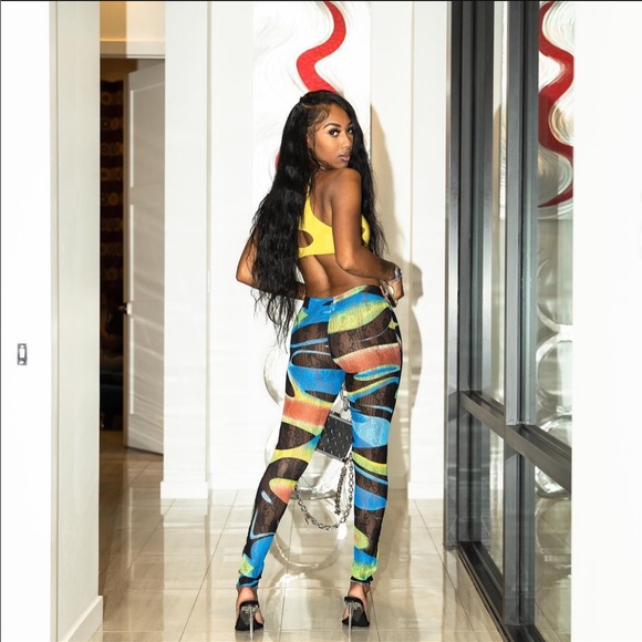 Kim Shui Blue Swirl Print Pants - Picture 3 of 6